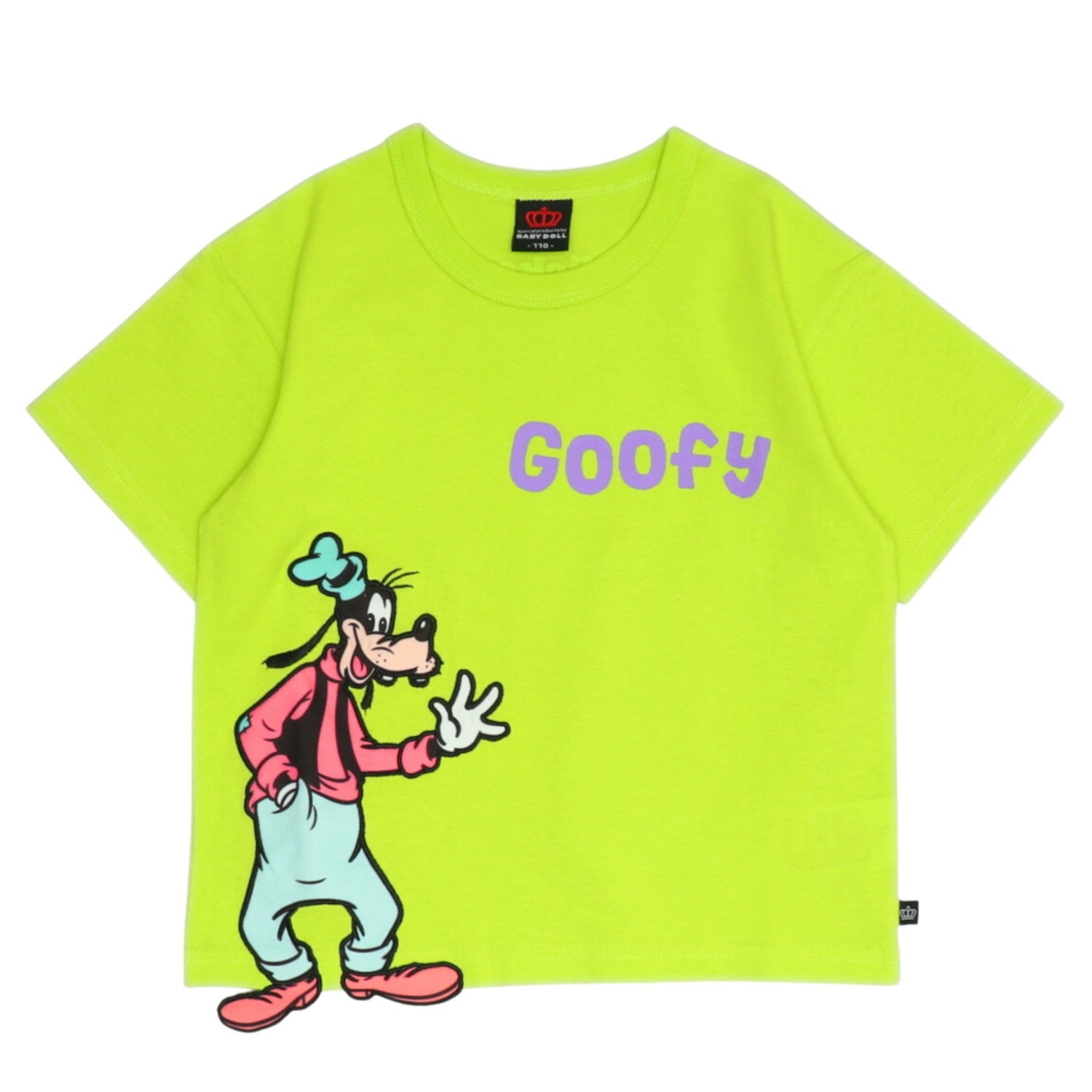 [Babydoll] Goofy Hand-drawn Logo Character Patch T-shirt 1334K / Baby Size Ki...