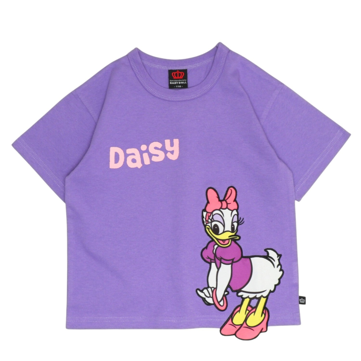 [Babydoll] Daisy Hand-drawn Logo Character Patch T-shirt 1334K / Baby Size Ki...