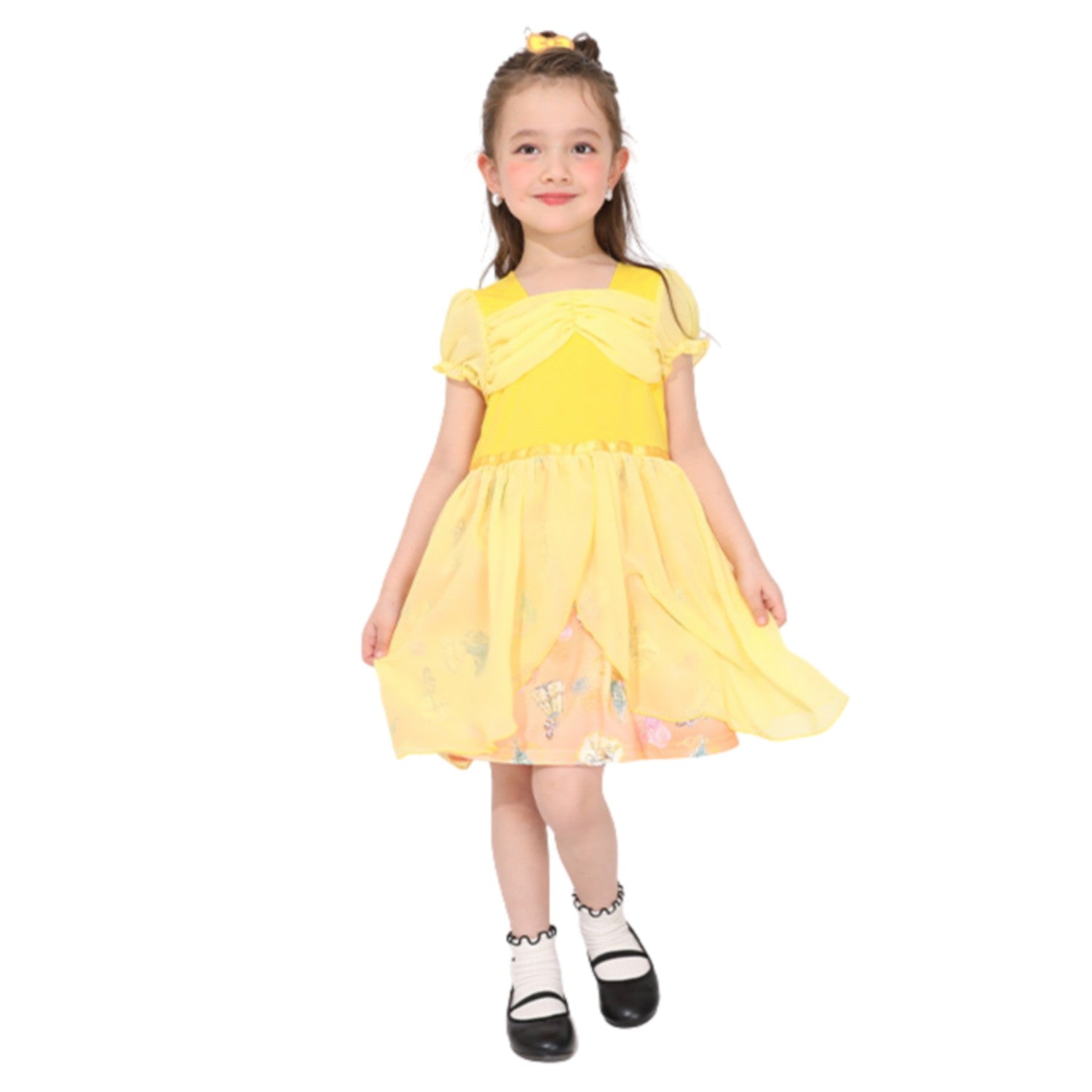 [Babydoll] Belle Dress 1357K / Baby Size Kids Tops Short Sleeve Dress Skirt P...