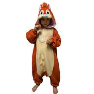 Dale Fleece Kigurumi 130 from Japan, officially licensed Disney character in fleece onesie design