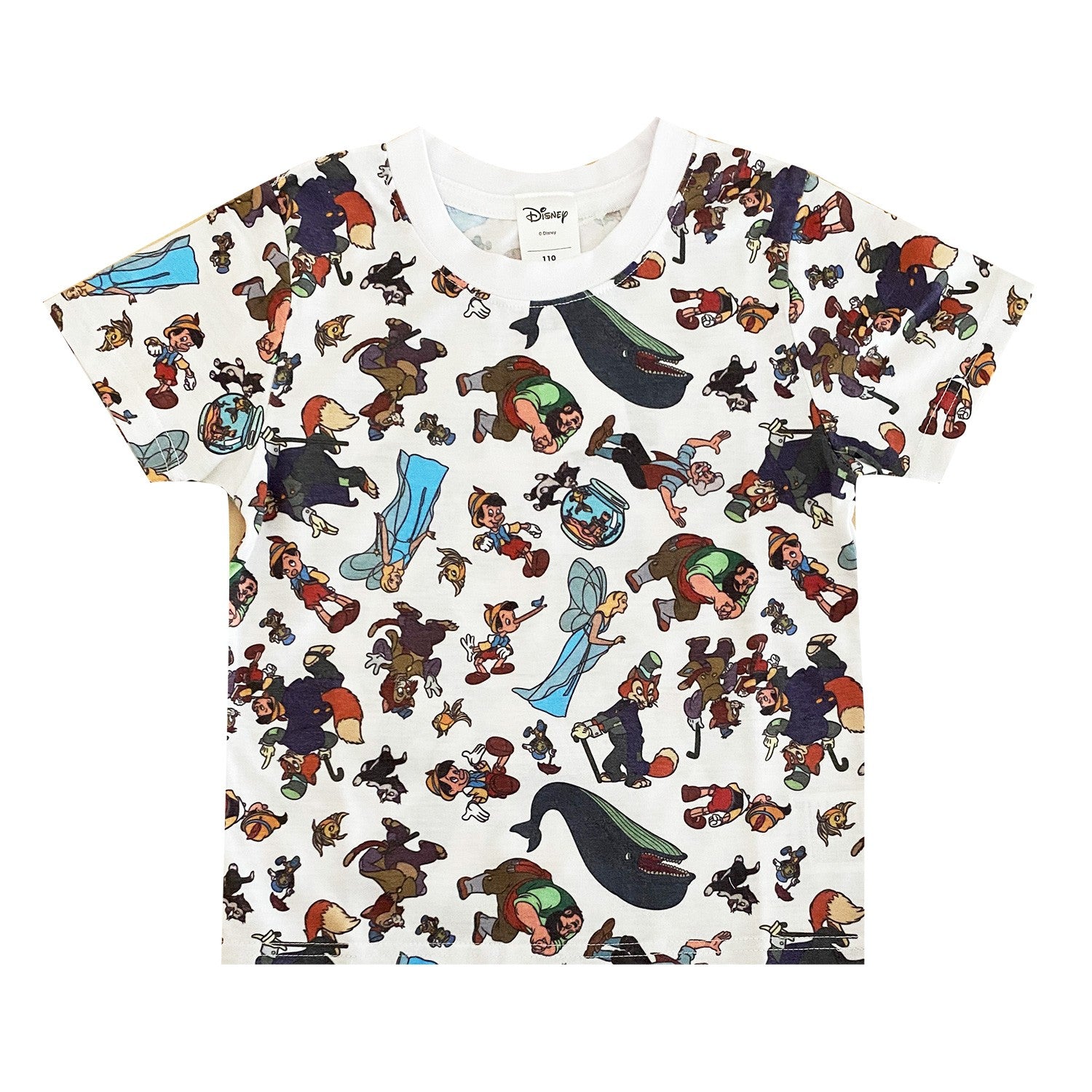 Disney Pinocchio allover print KIDS T-shirt