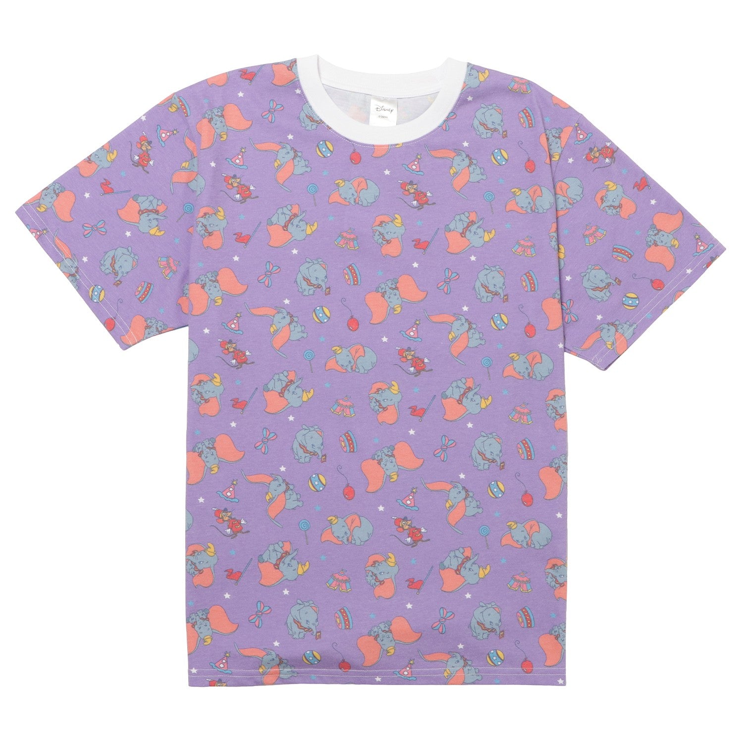 Disney character allover pattern T-shirt Dumbo Circus