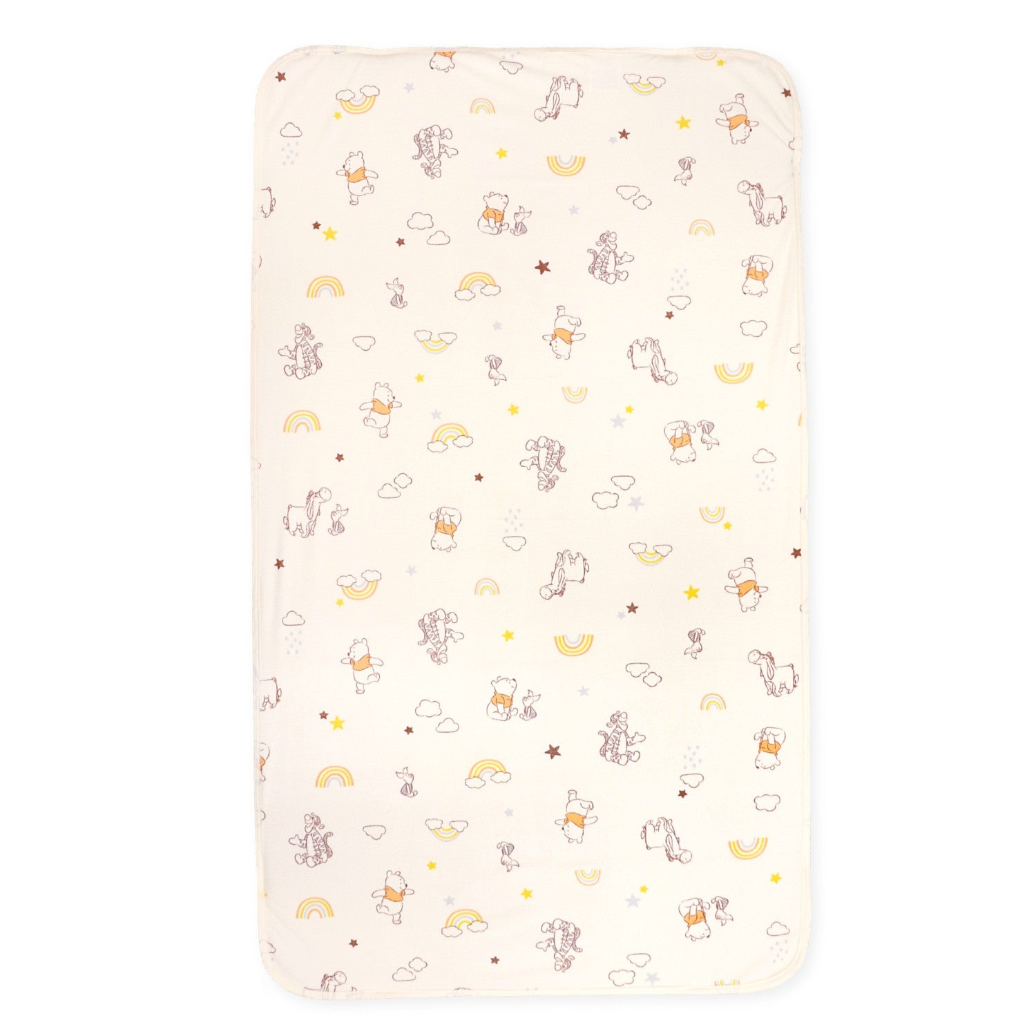 Pooh & Friends Waterproof Sheets, 2 Sizes to Choose from, 100% Cotton, Pile, Water Absorbent Treatment, NZ3222-B/C