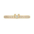 Mickey Mouse Smile Mickey Mouse / Half Eternity (Model Number: RDE-130) K18 Yellow Gold