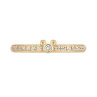 Mickey Mouse Smile Mickey Mouse / Half Eternity (Model Number: RDE-130) K18 Yellow Gold