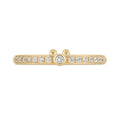 Mickey Mouse Smile Mickey Mouse / Half Eternity (Model Number: RDE-130) K18 Yellow Gold
