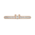 Mickey Mouse Smile Mickey Mouse / Half Eternity (Model Number: RDE-130) K18 Pink Gold