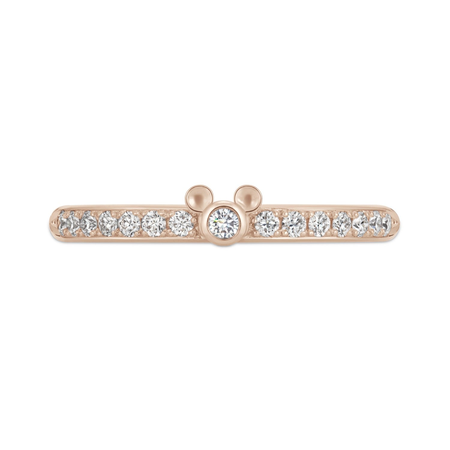 Mickey Mouse Smile Mickey Mouse / Half Eternity (Model Number: RDE-130) K18 Pink Gold