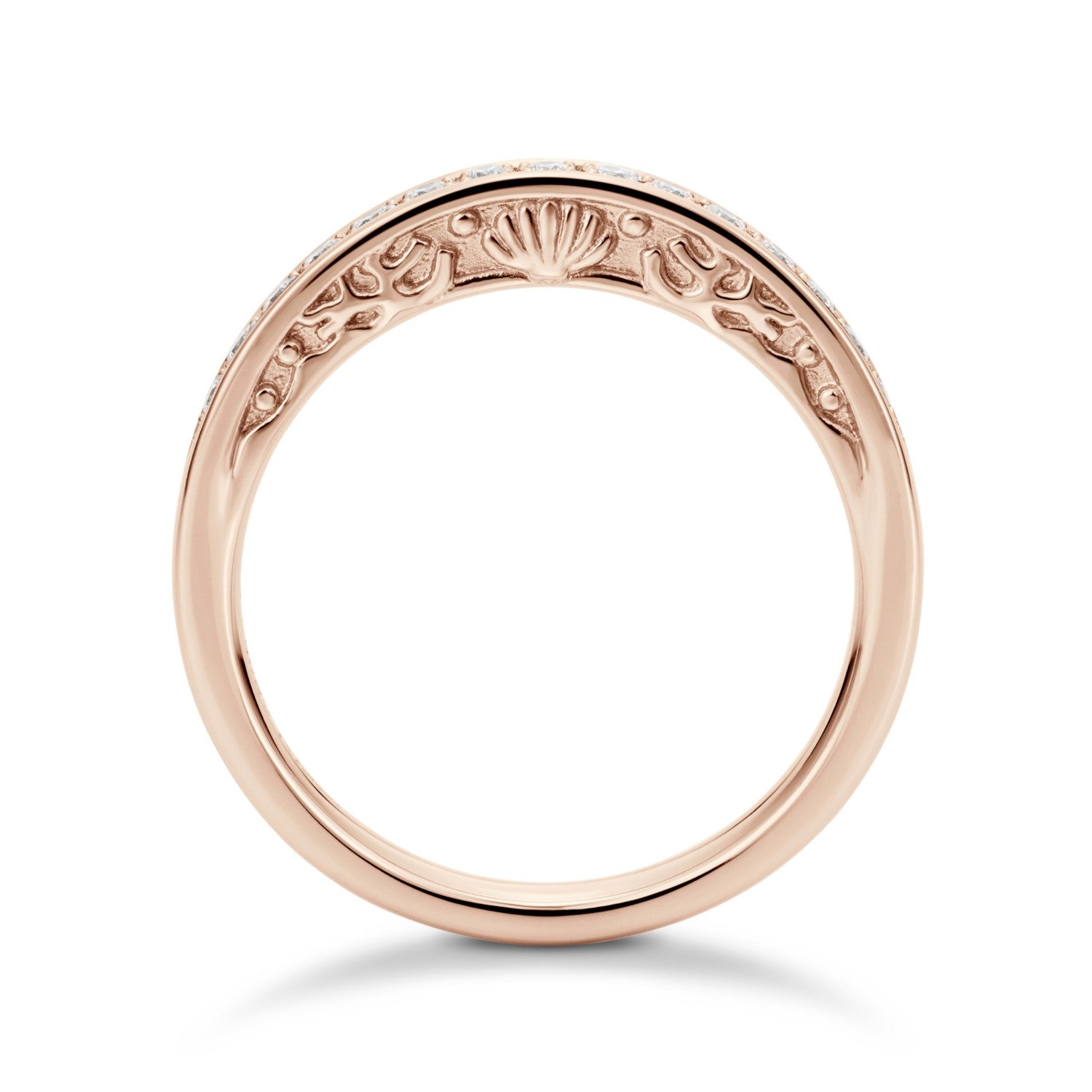 Shining the Line -Ariel-Ariel / Half Eternity (Model Number: RDE-133) K18 Pink Gold
