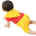 [Baby Doll] Pooh Romper 7874B / Baby Size Baby Baby Shower Gift Present Baby Clothes Hooded 3D Motif Snap Button Center Open Fancy Dress Costume Cosplay