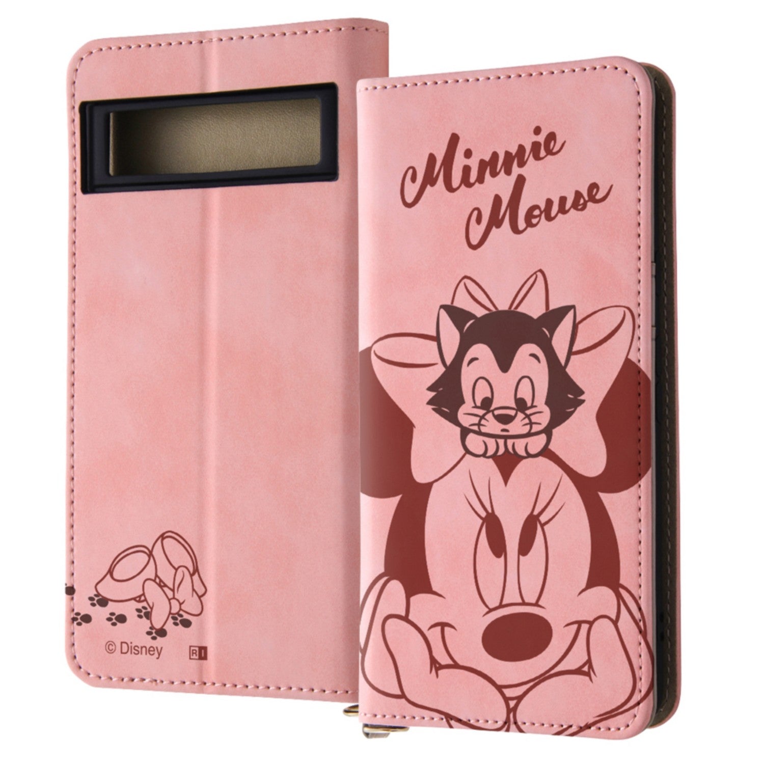 Minnie Mouse and Figaro notebook type case Raffine [Made to order]