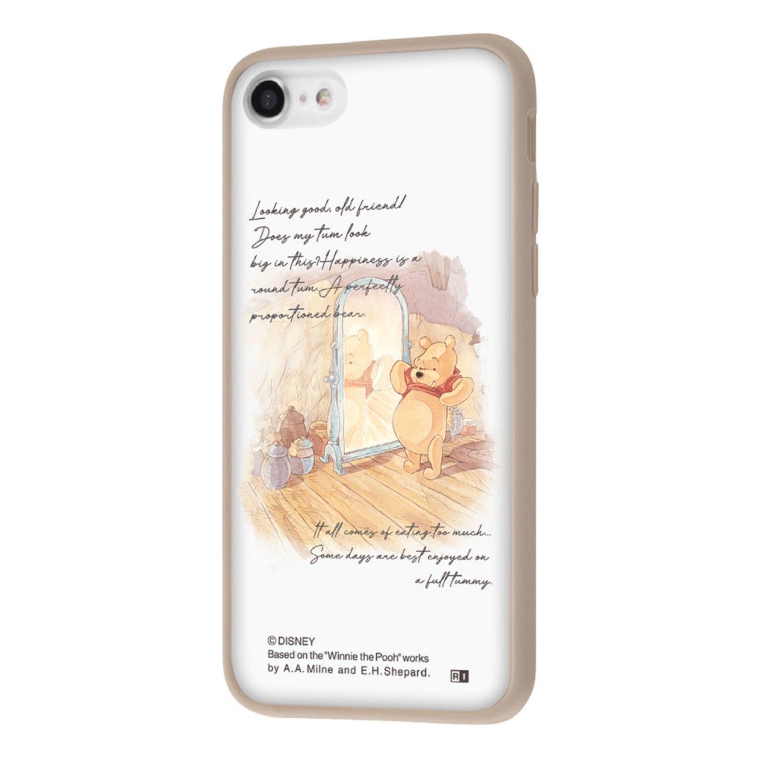 Pooh_Round belly mat case SHEER [Made to order]