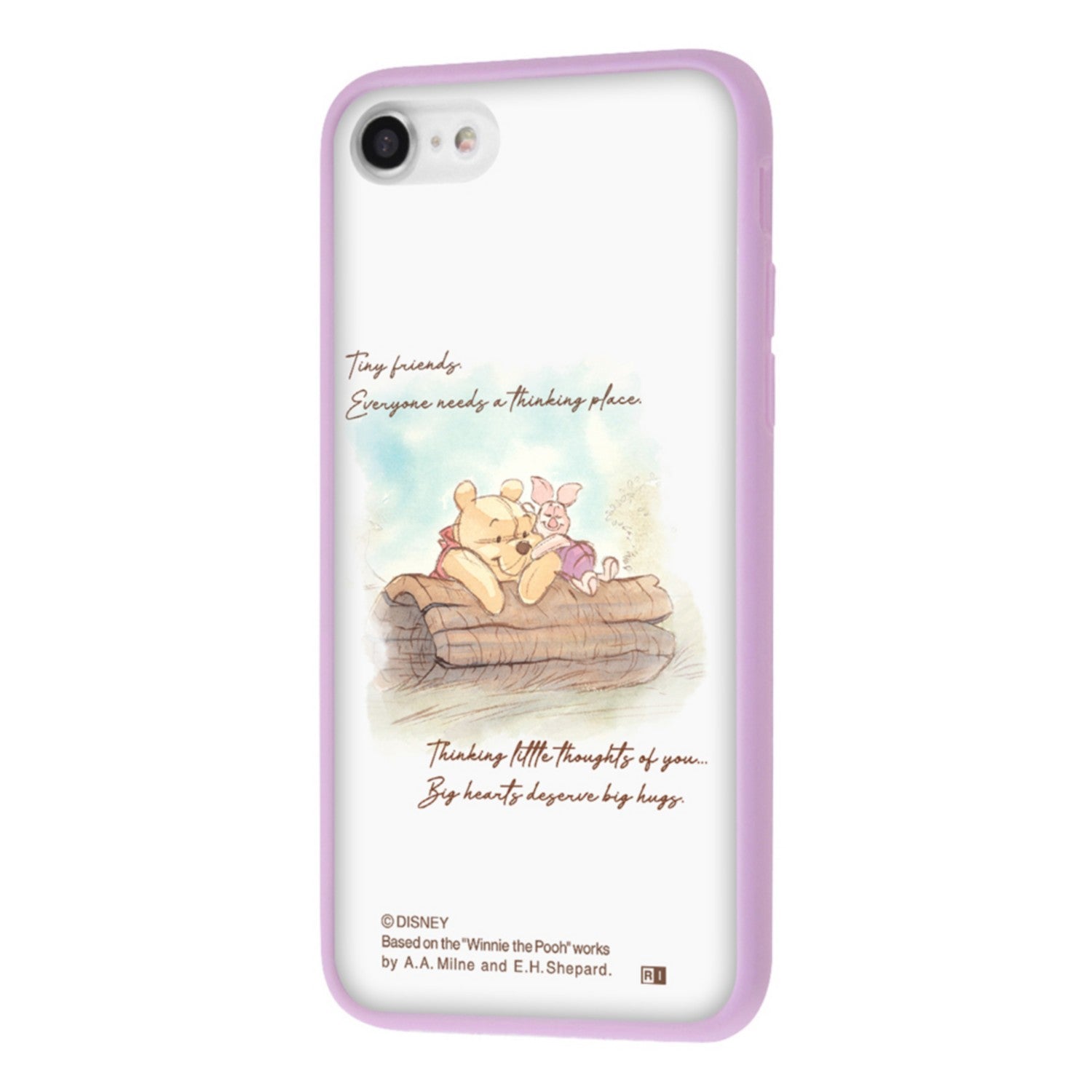 Pooh and Piglet_Hug Mat Case SHEER [Made to Order]