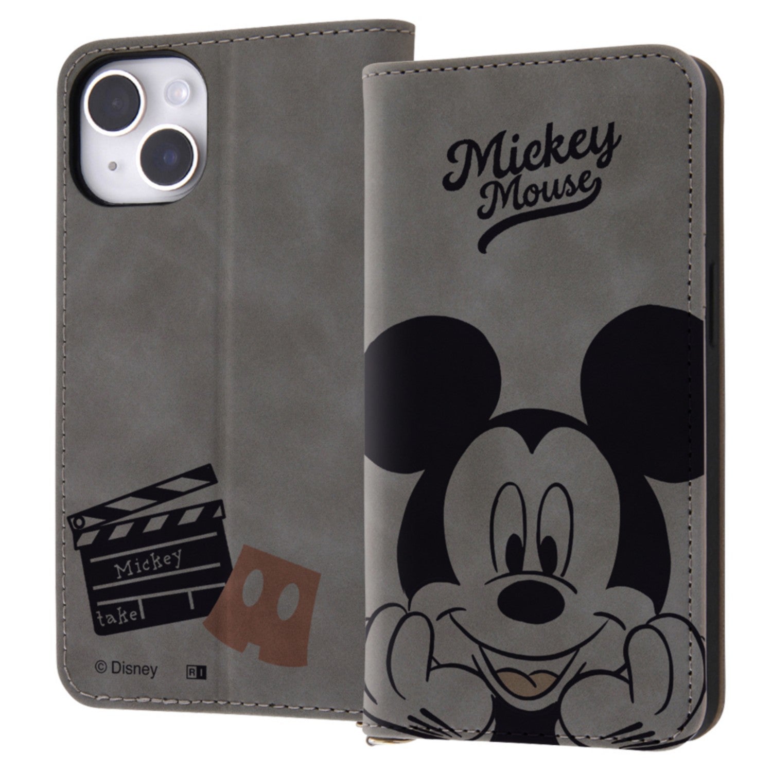 Mickey Mouse and Clapperboard Notebook Type Case Raffine [Made to order]