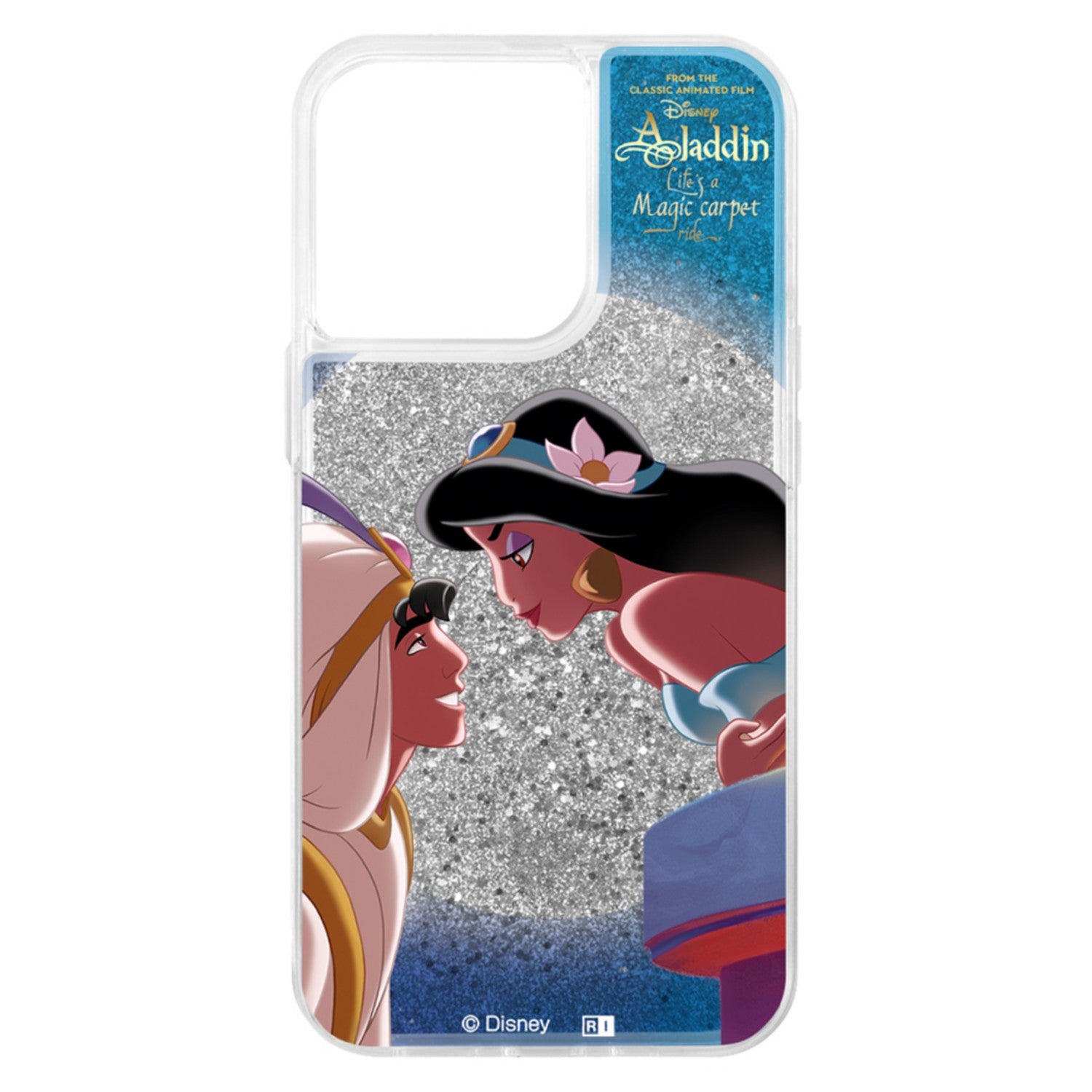 "Disney Character"/Lame Glitter Case/Aladdin and Jasmine [Made to order]