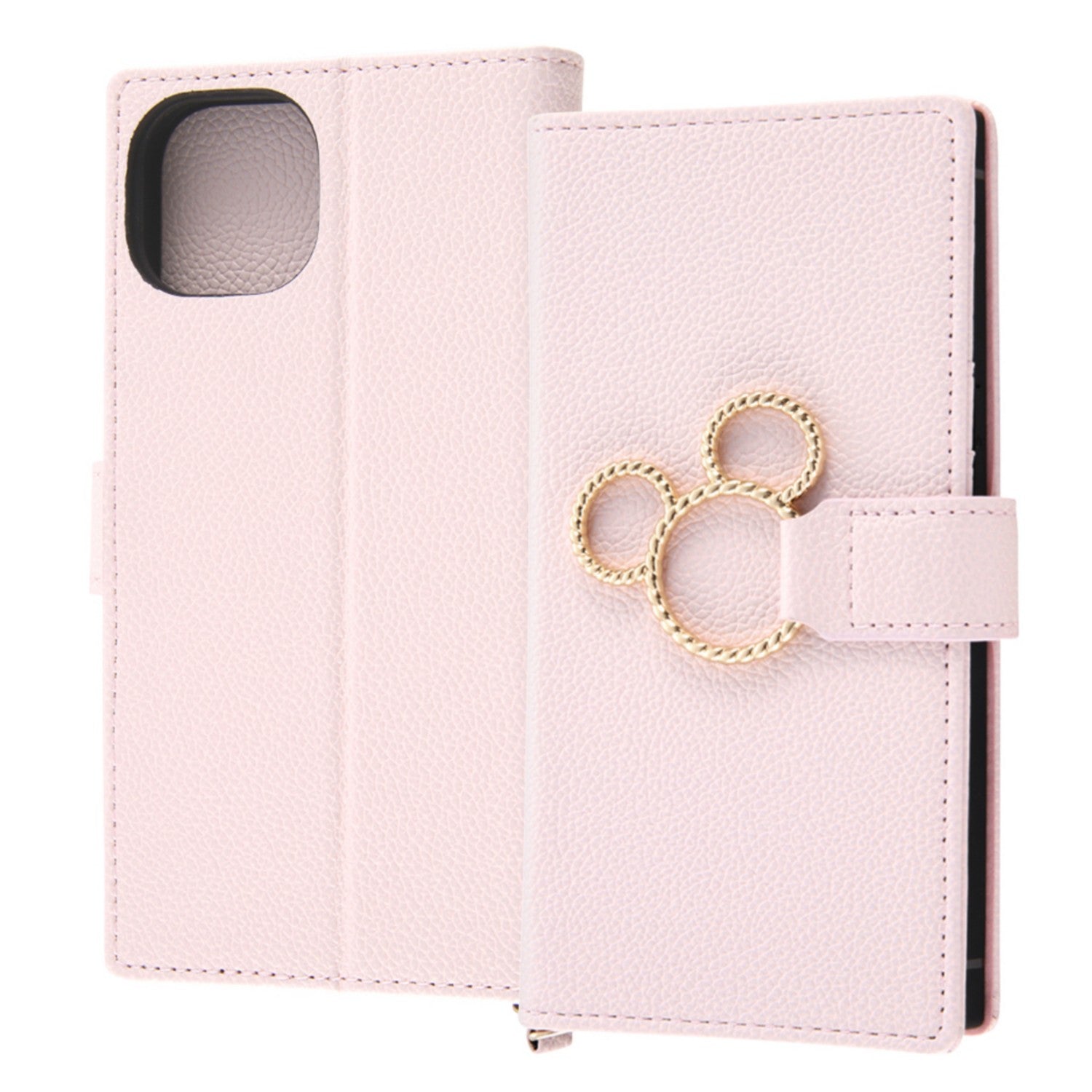"Disney Character"/Shockproof Notebook Type Leather Case KAKU Ring/Mickey Mit...
