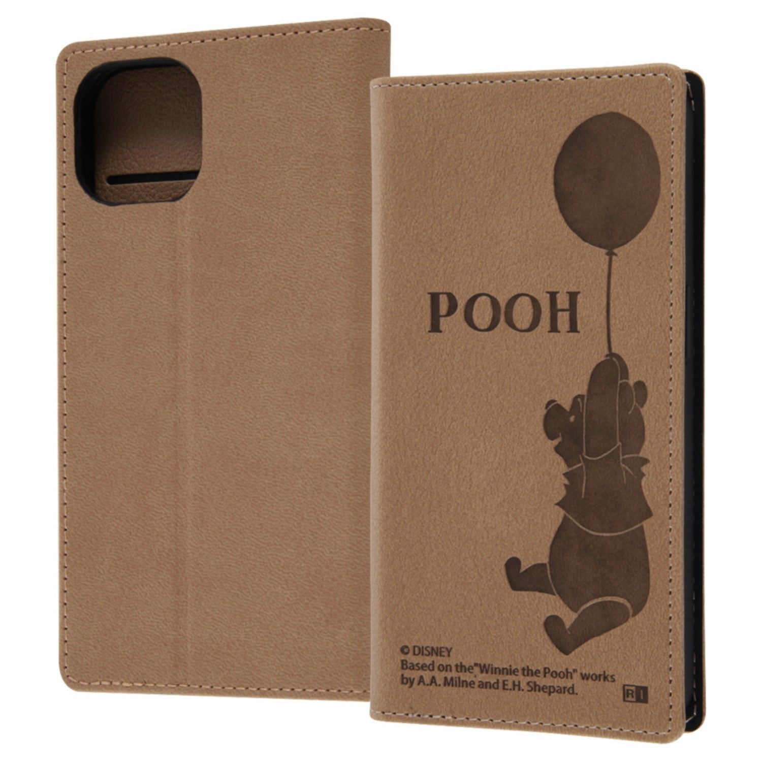 "Disney Character"/Shockproof Notebook Type Leather Case Simple/Pooh