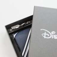 Disney/Tie & tie pin (Mickey stripe pattern with BOX)