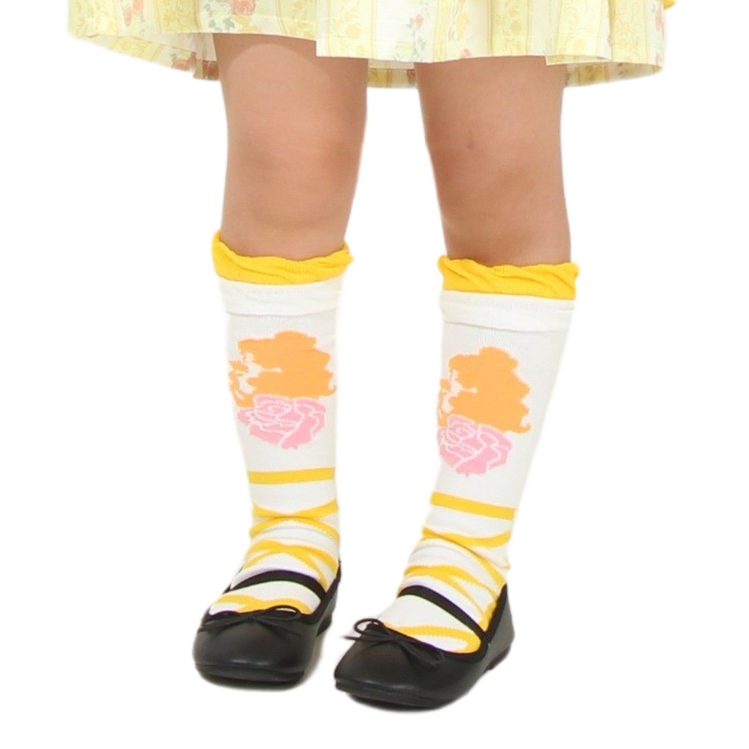 [Babydoll] Belle Princess / High Socks 8599 / Kids Socks, Affordable Price, 13-16cm, Non-slip, Ballet Shoes Style, Ruffles, Girly Coordination, Princess Costume, Cosplay