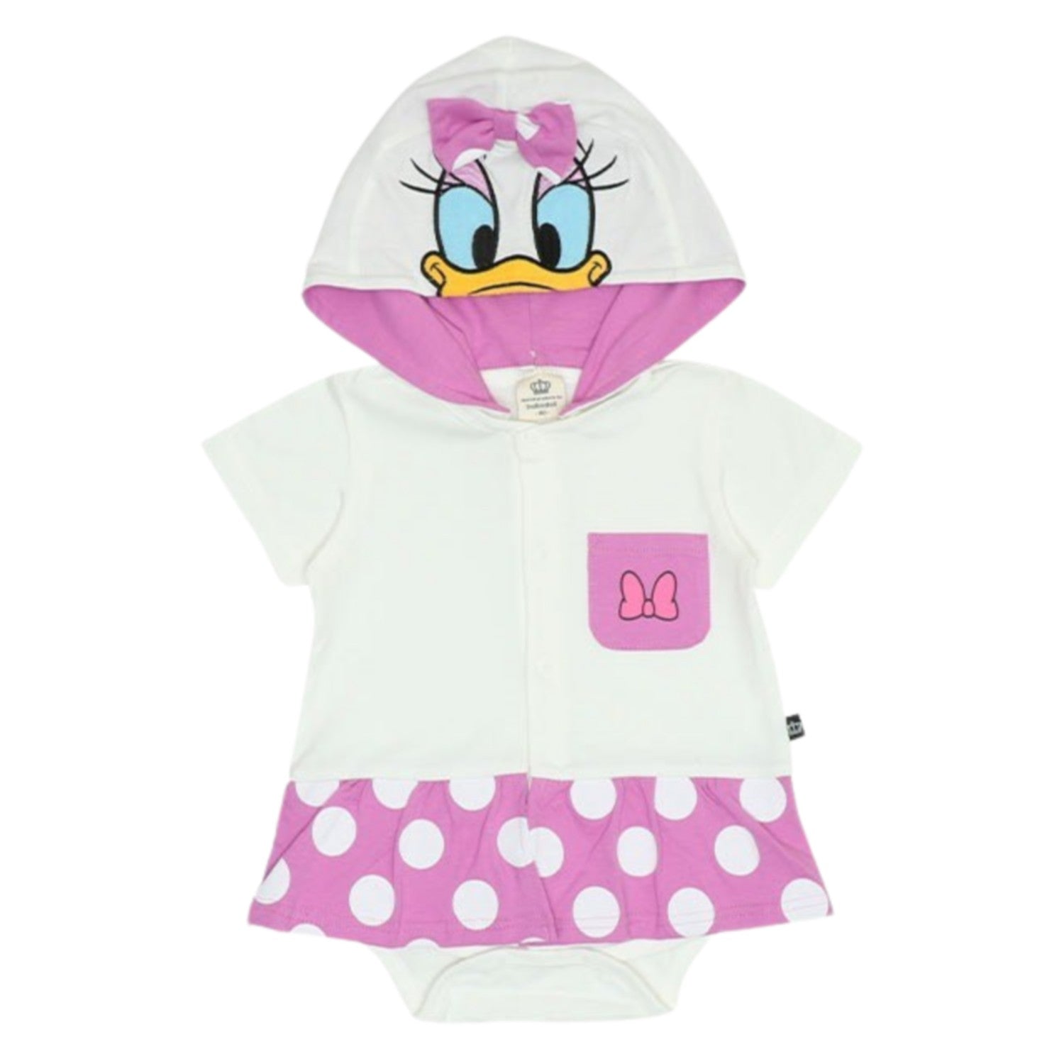 [Baby Doll] Daisy Rompers 9175B / Baby Size, Baby, Baby Shower, Present, Baby Clothes, Hooded, 3D Motif, Snap Button, Center Opening, Costume, Cosplay