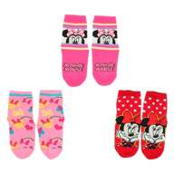 [Babydoll] Minnie Crew Socks Set 9177 / Baby Size Kids Socks 3 Pair Set 3 Pai...