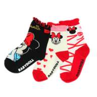 [Babydoll] Minnie Crew Socks Set 9179 / Baby Size Kids Socks 3 Pair Set 3 Pai...