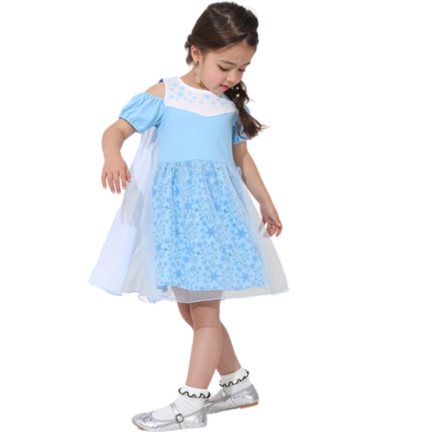 [Babydoll] Elsa Dress 5127K / Baby Size Kids Tops Short Sleeve Tulle Chiffon ...