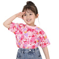 [Baby Doll] Minnie Daisy Parent and Child Matching All-over Pattern T-shirt 9532K / Baby Size Kids Link Coordination Matching Look Parent and Child Coordination Tops Short Sleeve