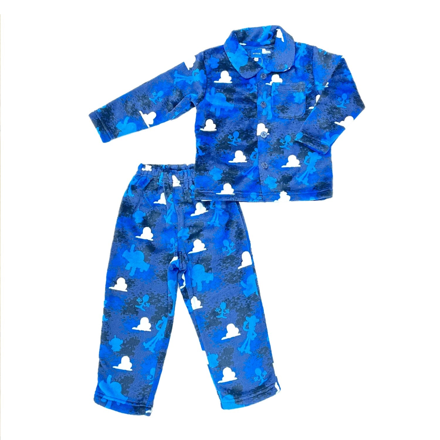 Toy Story 4 Kids Flannel Fleece Silhouette Shirt Pajamas