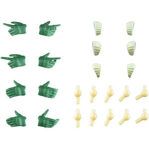 Little Armory [LAOP10] Sosai Girls Garden Tactical Gloves (Green) Plastic Model