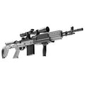 Little Armory [LA051] Mk14Mod0 EBR type 1/12 plastic model