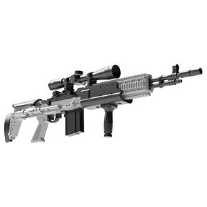 Little Armory [LA051] Mk14Mod0 EBR type 1/12 plastic model