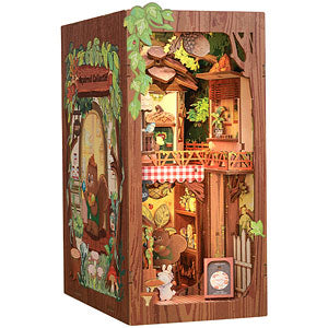 Miniature Dollhouse Squirrel Collector Wooden Handmade Kit