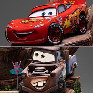"Cars" Statue "Deluxe Art Scale" 1/10 Scale Lightning McQueen & Mater