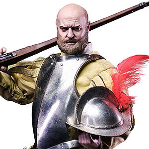 1/6 Series of Empires Spanish Conquistador Musketeer Sergeant Nickel Silver E...