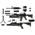 Little Armory [LA100] M4A1 & M203 Type 2.0 1/12 Plastic Model
