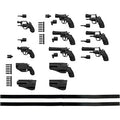 Little Armory LA074 Revolver Set A 1/12 Plastic Model