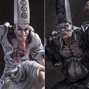 Black and White Impermanence Resin Statue