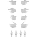 Little Armory [LA-OP21] Gun handle white plastic model for Megami Device