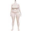 1/6 Articulated Platinum Silicone Female Body Chubby Hands and Feet Seamless