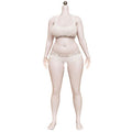 1/6 Articulated Platinum Silicone Female Body Chubby Hand Split