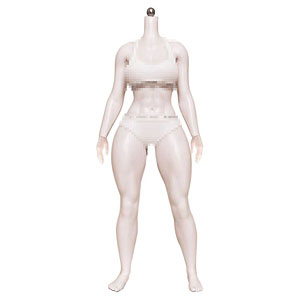 1/6 Articulated Platinum Silicone Female Body Muscular Split Hands