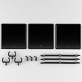 THE Simple Stand x 3 BLACK [for figures & models]