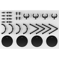 THE Simple Stand mini ×4 BLACK [for small figures & deformed figures]