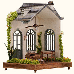 Southern France Flower House 1/64 scale dollhouse
