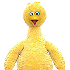 Re-action 3.75 inch action figure "Sesame Street" Big Bird (Flocky)