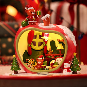 Apple House 1/64 scale miniature