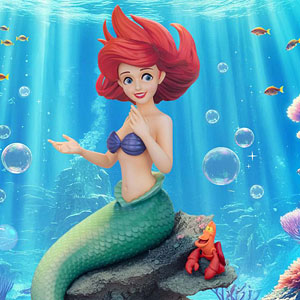 MC-103 Little Mermaid Mastercraft Ariel & Sebastian