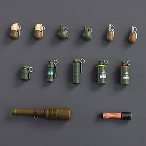 WM-06 Grenade Set 1/12 Completed Product Option Parts for Action Figure