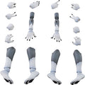 Kemonopura No.KO-02RGW Arm & Leg Parts Set 01 [Grey Wolf Color] Plastic Model